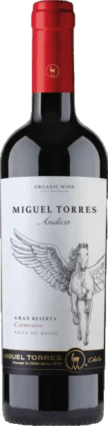 ANDICA CARMENERE GRAN RESERVA ORGANIC 750ml - MIGUEL TORRES 